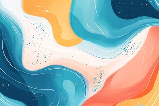 梦幻流体色彩艺术图案