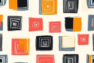 多彩方形图案背景纹理