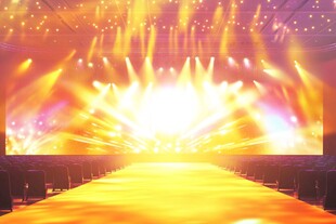 璀璨舞台灯光秀场景