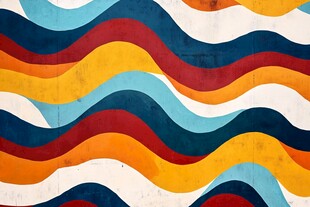 多彩波浪纹理图案背景