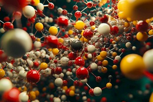 多彩分子结构微观世界