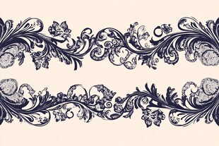 复古花纹装饰图案设计