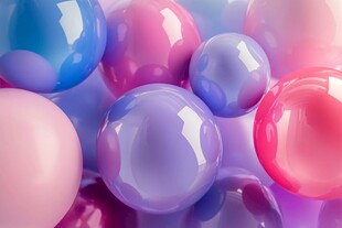 梦幻多彩立体圆球