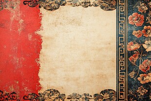 中式复古风古典花纹背景图