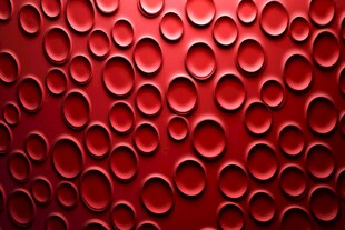 红色立体圆形纹理背景