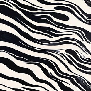 黑白斑马纹抽象图案纹理