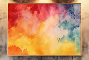 绚丽多彩抽象艺术画作