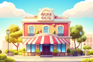 可爱礼品店外观