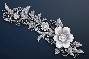 精致银花纹饰图案设计