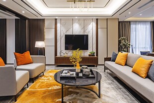 现代时尚客厅优雅家居布置