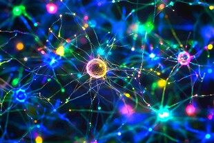 绚丽神经元网络图景