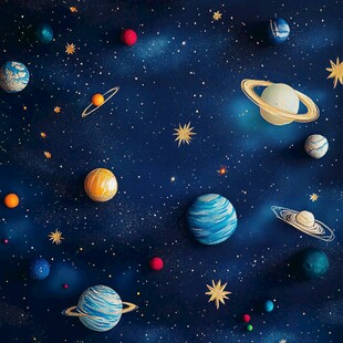 梦幻宇宙中的多彩星球