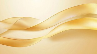 金色飘逸丝带背景图