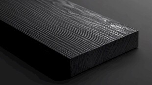 黑色木纹板材特写