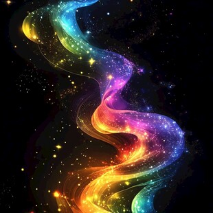 梦幻炫彩星云光带