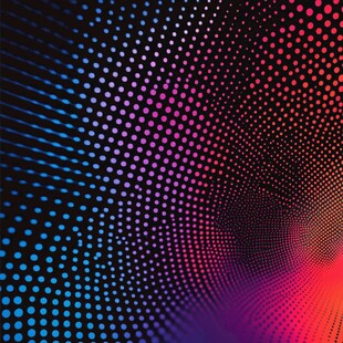炫彩渐变点状抽象背景图