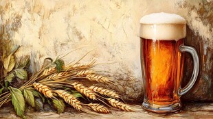 麦芽与啤酒 惬意的搭配