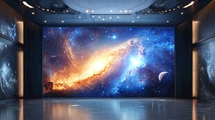 梦幻星空大屏室内场景