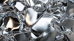 金属质感破碎纹理背景图