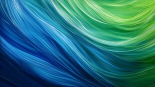 蓝绿渐变动感抽象波浪背景