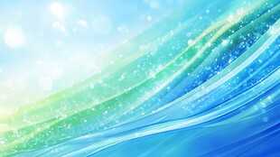 梦幻蓝绿渐变动感线条背景