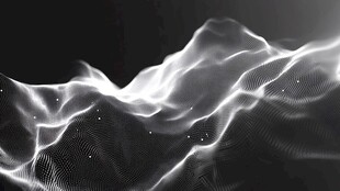 科技感黑白动态波浪线条