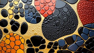 多彩马赛克图案纹理设计