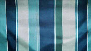 蓝绿条纹布料纹理特写