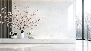 现代简约风室内插花景致