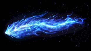 蓝色火焰特效 炫酷梦幻