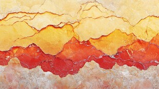 绚丽纹理的多彩岩石画面