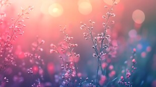 梦幻花海 浪漫光影之美