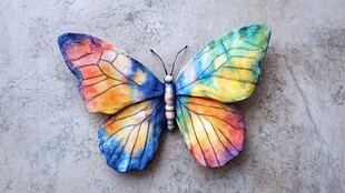 彩色蝴蝶墙面装饰品