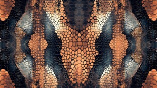 蛇皮纹理对称艺术图案