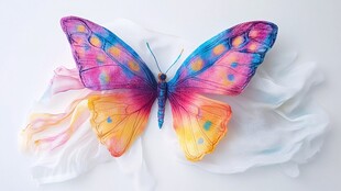 梦幻彩翼蝴蝶 轻盈之美