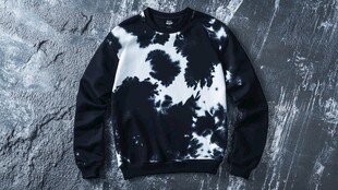 黑白扎染风时尚卫衣展示
