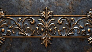 复古金属雕花装饰条