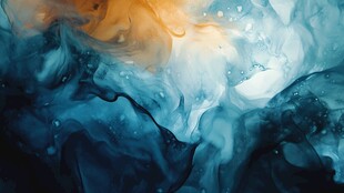 梦幻流体色彩抽象艺术画面