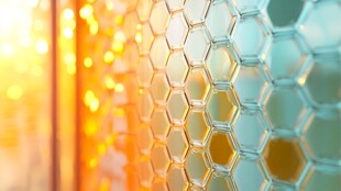 梦幻蜂巢光影效果画面