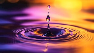 水滴入潭 幻彩涟漪之美