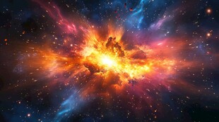 宇宙星云大爆发壮丽景象