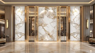 豪华大理石门厅室内设计