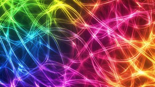 绚丽多彩光线交织背景图