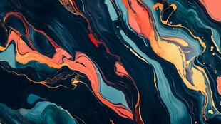 流体艺术抽象色彩纹理画面