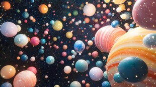 梦幻多彩的宇宙星球世界