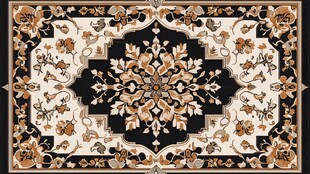 欧式奢华花纹地毯图案