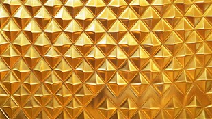 金色立体菱形纹理背景
