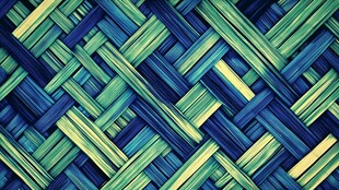 蓝绿交织的编织纹理图案