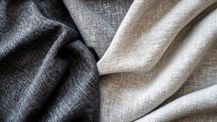 灰与白交织的质感布料