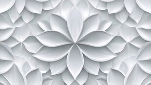 立体白色花朵纹理背景